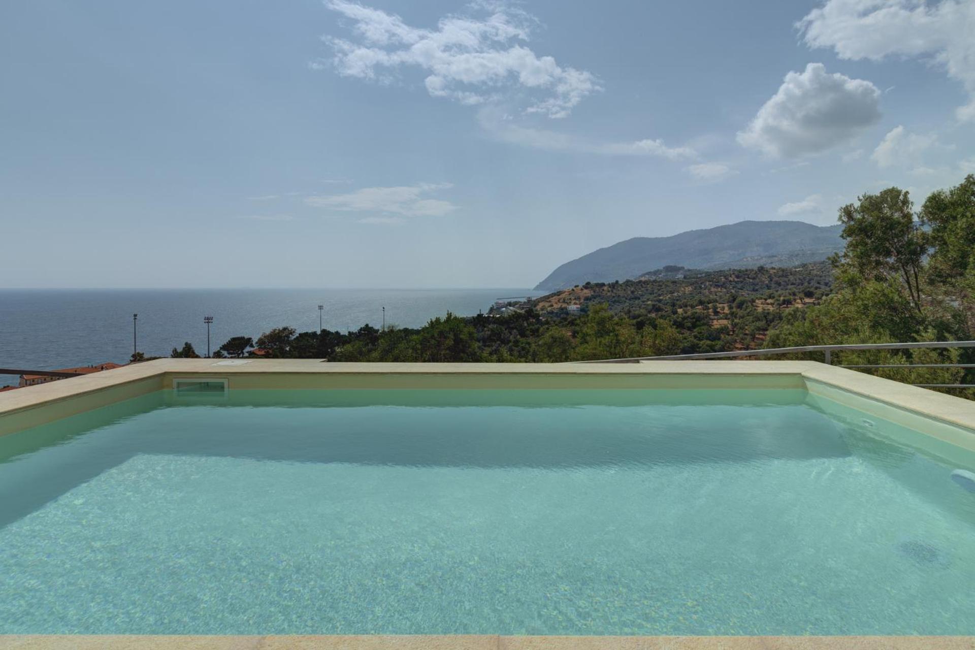 Ouzo Panoramic Houses 1, With Private Pool Plomari エクステリア 写真