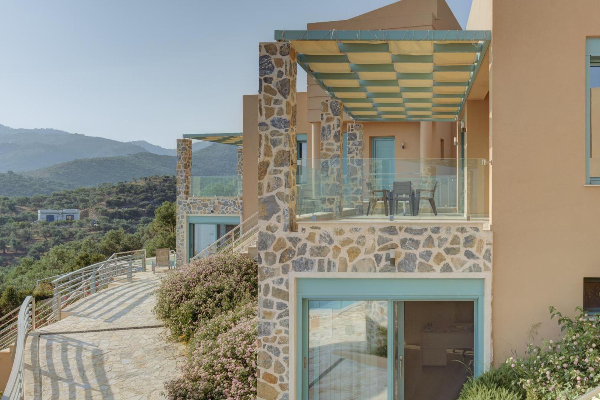 Ouzo Panoramic Houses 1, With Private Pool Plomari エクステリア 写真